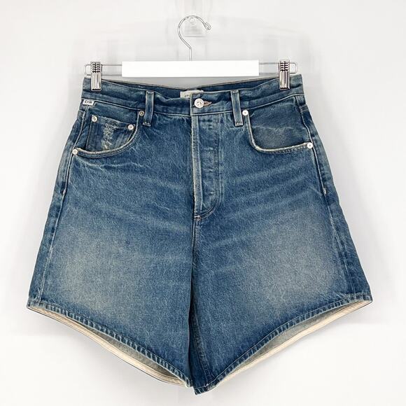 Citizens of Humanity Gaucho Shorts Women’s Size 24 Blue Denim Summer Casual - Picture 2 of 7